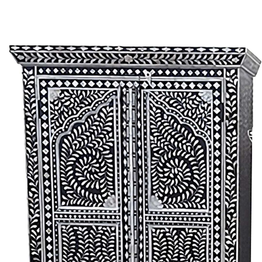 Handmade Bone Inlay Two Door Wardrobe /Armories Best For Home Decor