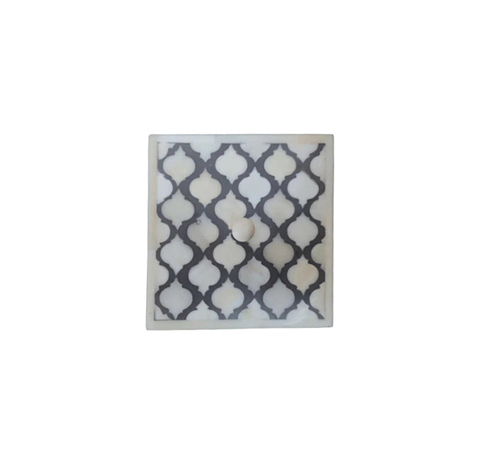 Beautifully Hand Crafted Bone Inlay Coaster Set Ready to Ship Best gift for loved ones