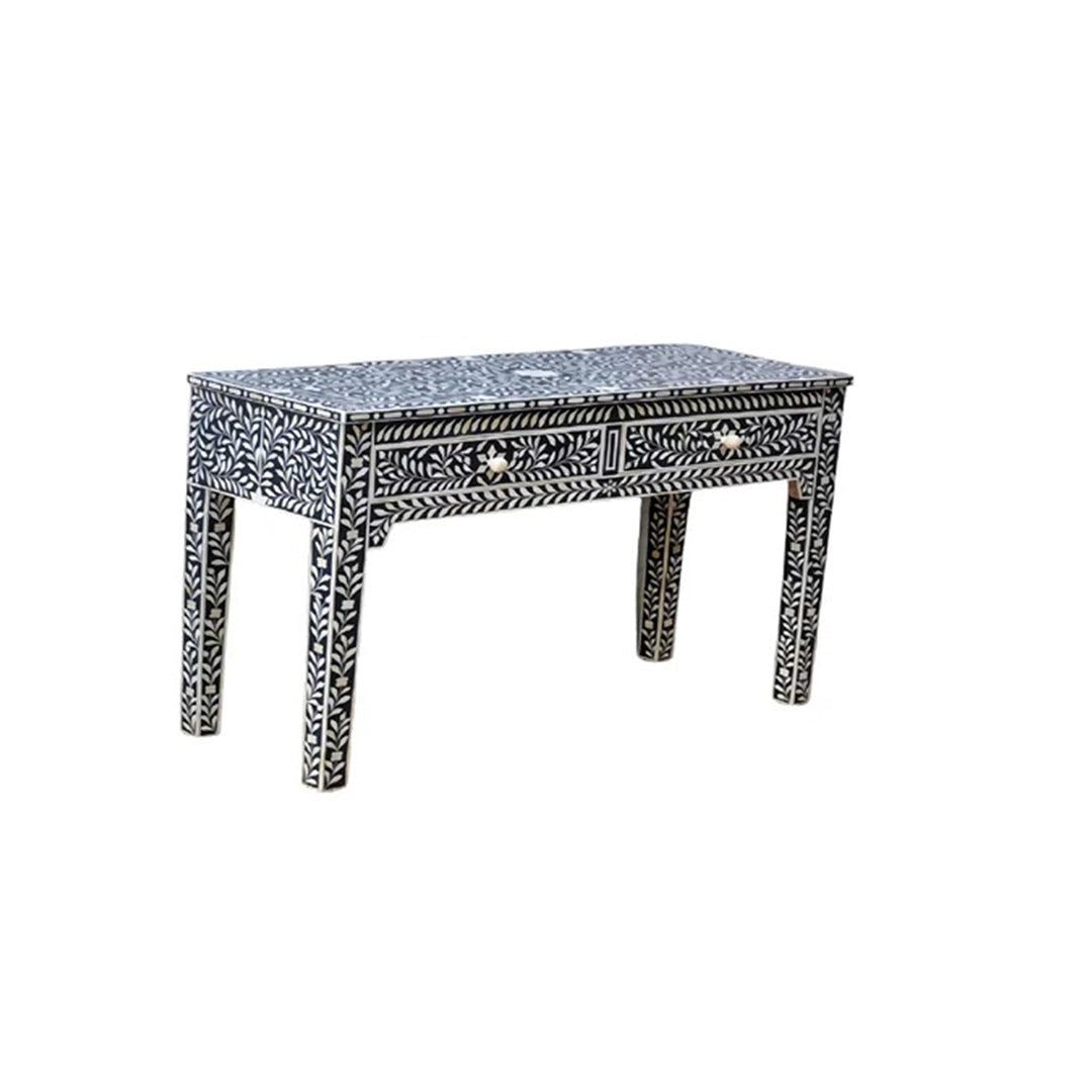 Black Mother of Pearl Handmade Console Personalized Table for Living Decor
