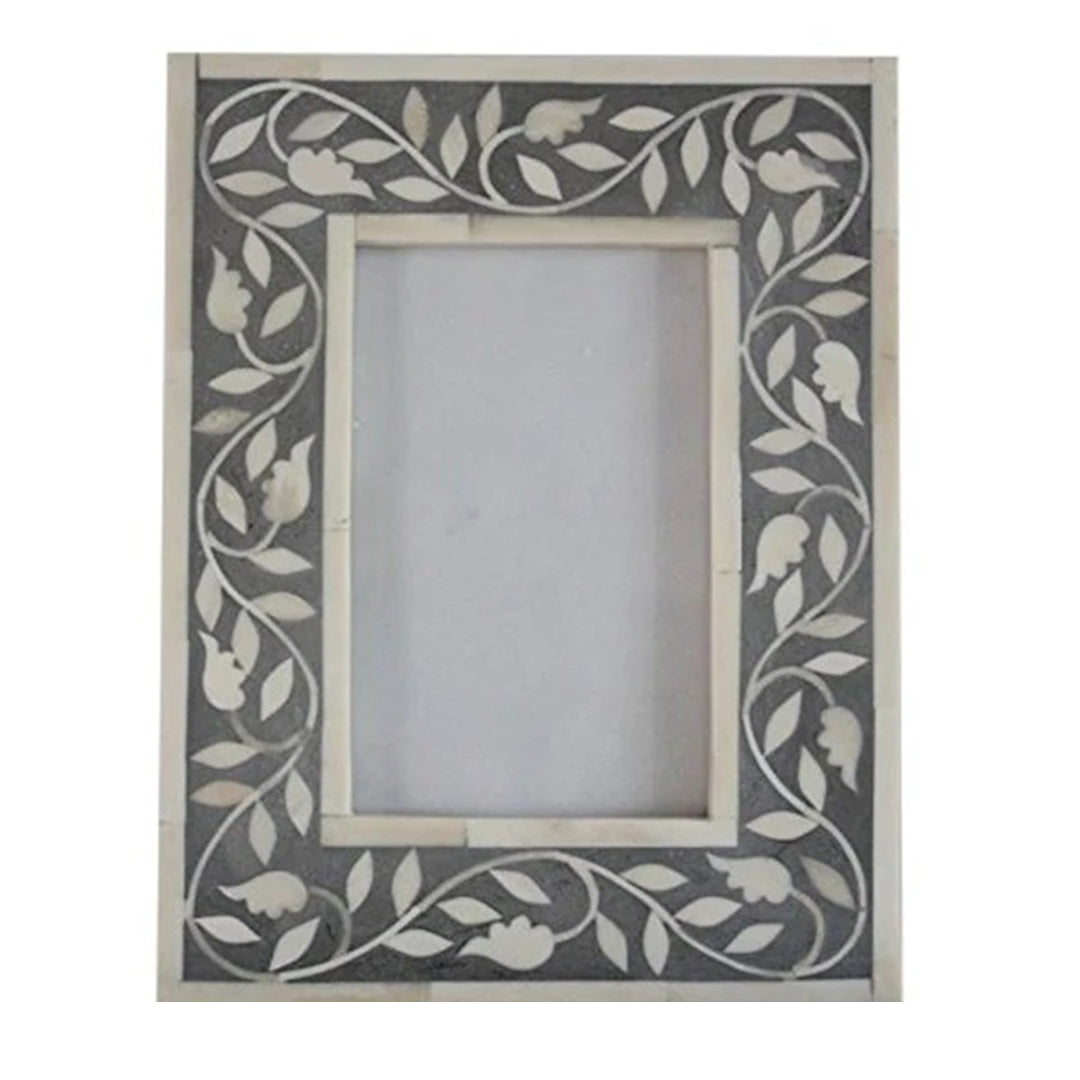 Handmade bone inlay photo frame