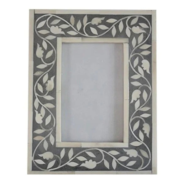 Handmade bone inlay photo frame