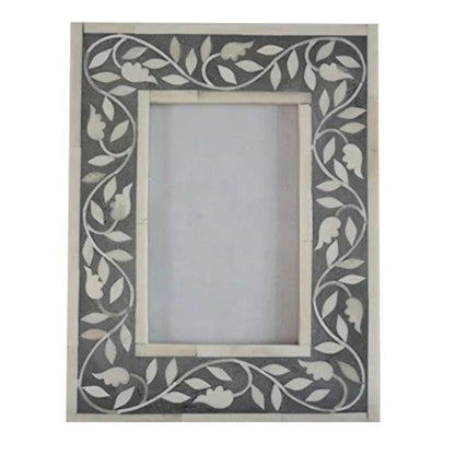 Handmade bone inlay photo frame