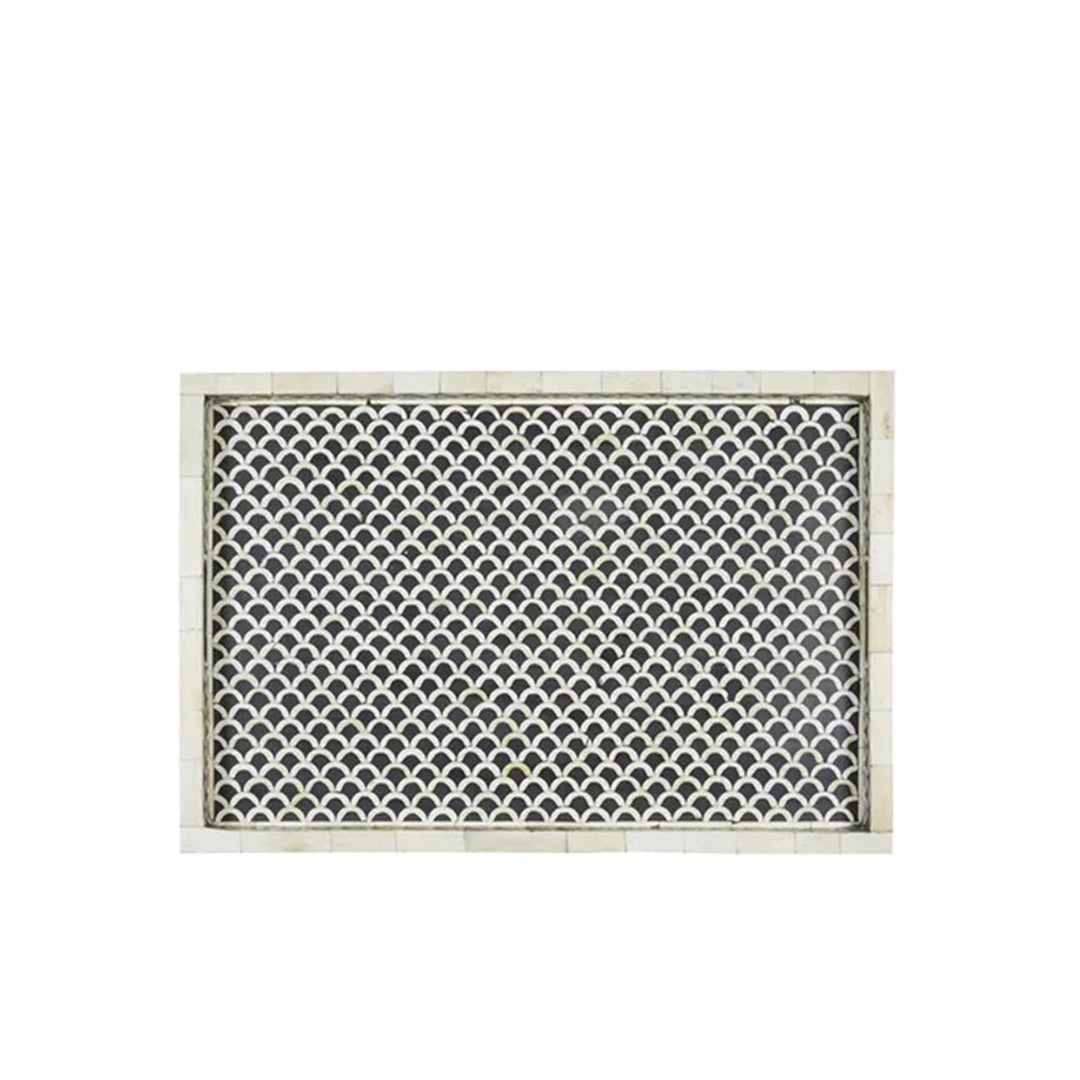 Handmade Customized Bone Inlay Serving Tray
