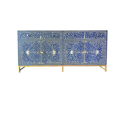 Bone Inlay Chest Of 2 Drawers 4 Doors Buffet / Dresser