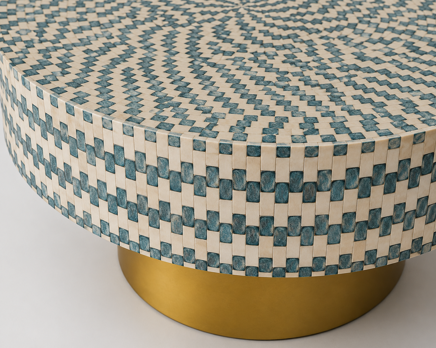 Luxury Handmade Bone Inlay Coffee Table for Modern Living Room Decor