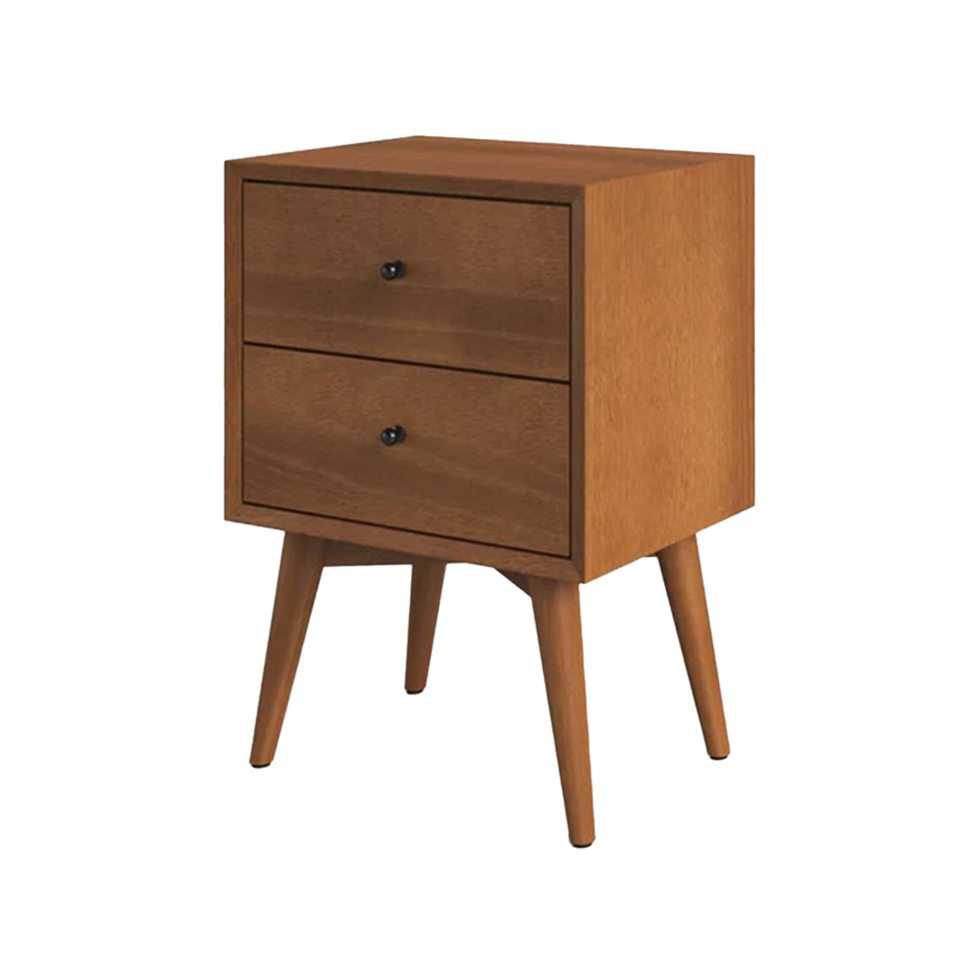 wooden bedside table with 2 drawers , best for home decor , unique bedside