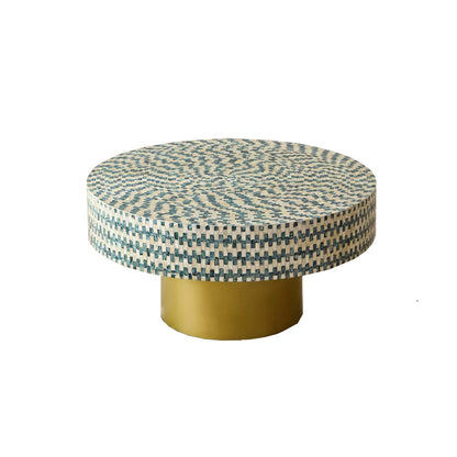 Luxury Handmade Bone Inlay Coffee Table for Modern Living Room Decor