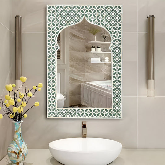 Beautiful Handmade Bone Inlay Mirror Frame