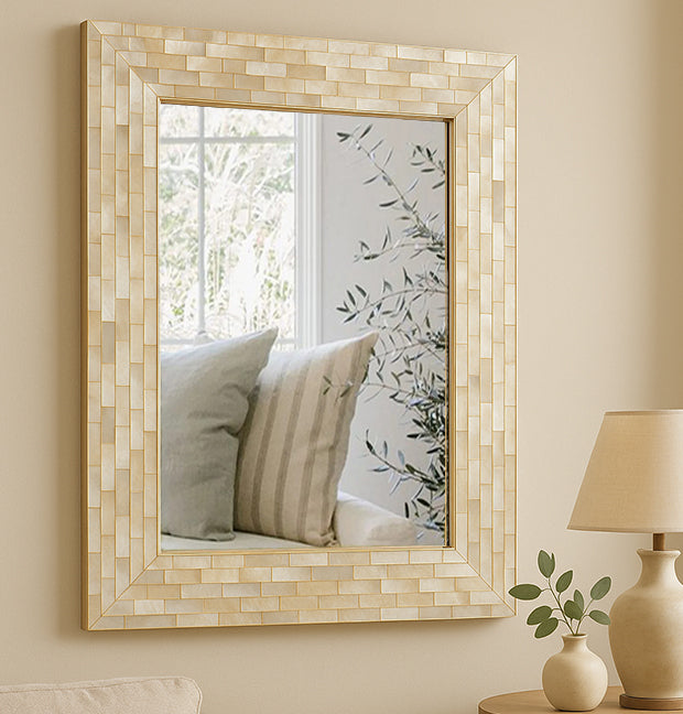 Handmade Customized  Mother of Pearl Rectangular Mirror Frame