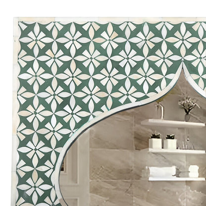 Beautiful Handmade Bone Inlay Mirror Frame with Complimentary Mirror