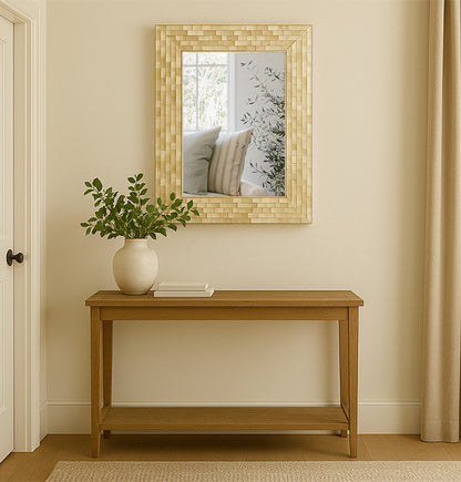Handmade Customized  Mother of Pearl Rectangular Mirror Frame