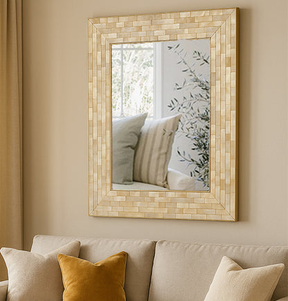 Handmade Customized  Mother of Pearl Rectangular Mirror Frame