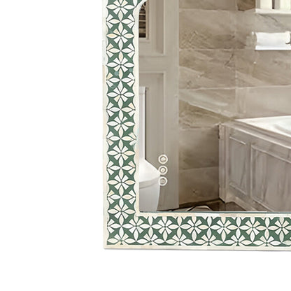 Beautiful Handmade Bone Inlay Mirror Frame with Complimentary Mirror