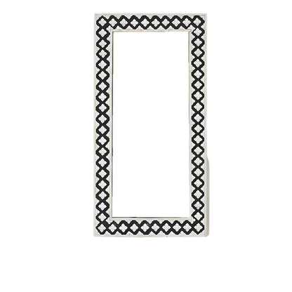 Beautiful Handmade Bone Inlay Mirror Frame  Black color with Complimentary Mirror
