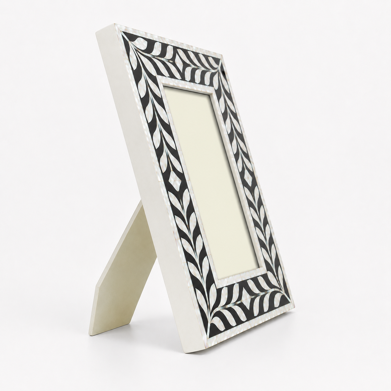 Luxury Bone Inlay Wall Mirror Frame Handmade for Bedroom Bathroom and Entryway