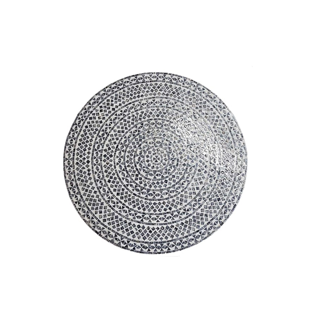 Luxury geometric Mother of Pearl inlay coffee table for contemporary interiors