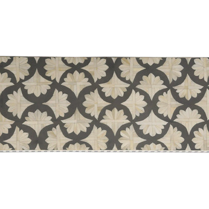 Bone Inlay Waterfall Console Table - Grey