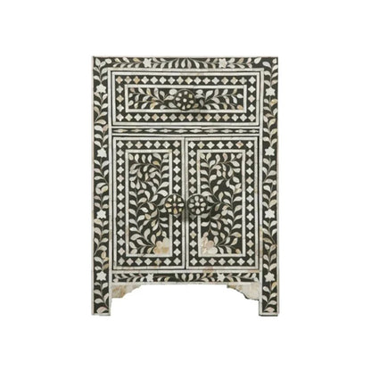 Mother Of Pearl Inlay Bedside Table