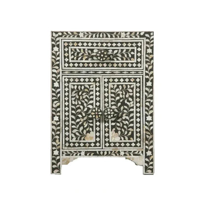 Mother Of Pearl Inlay Bedside Table