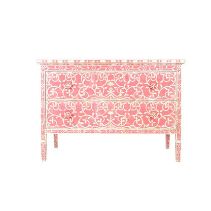 Mother Of Pearl Inlay Chest of 2 Drawers
