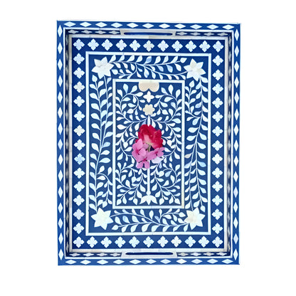 Handmade Bone Inlay Customized Serving Tray