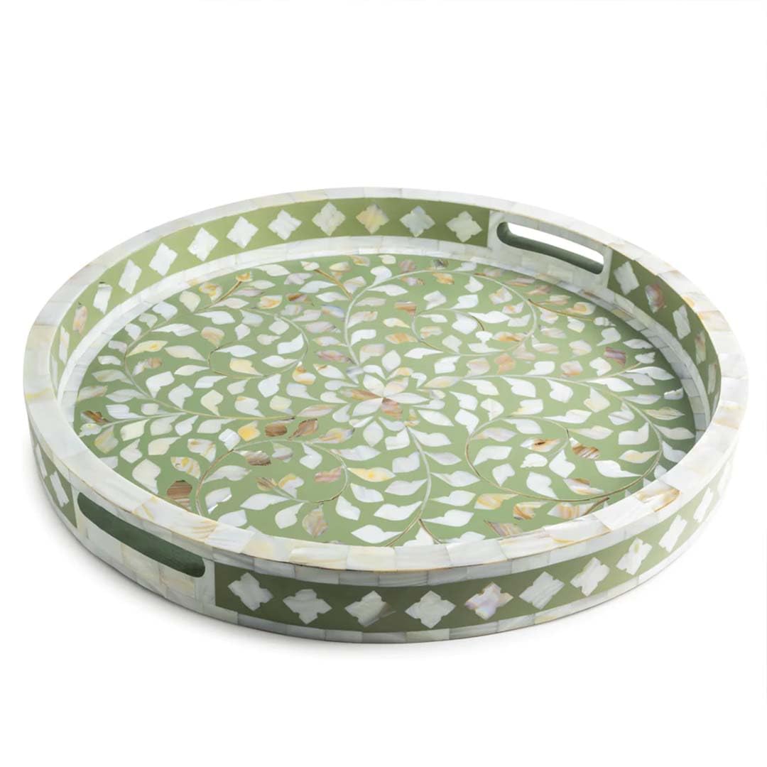 Olive green Mother of Pearl inlay