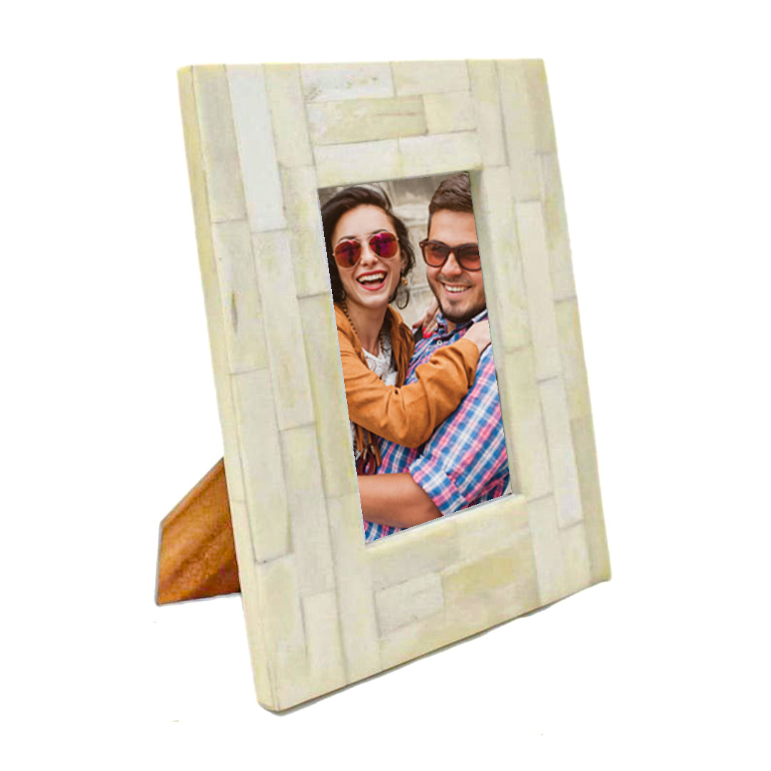 Beautiful Handmade Bone Inlay Full Fitting Photo Frame