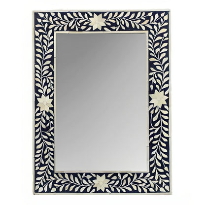 Handmade Customized  Bone Inlay Rectangular Mirror Frame