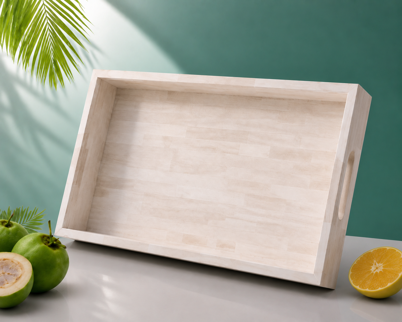 Handmade Customized Bone Inlay Decorative Serving Tray