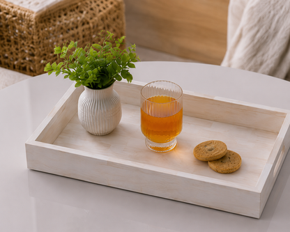 Handmade Customized Bone Inlay Decorative Serving Tray