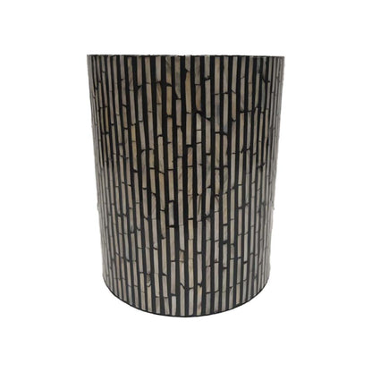Handmade Mother of Pearl Stool- Strip/ Round