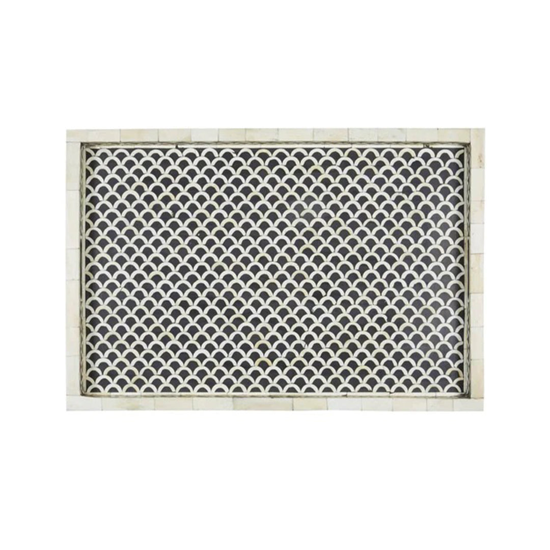 Handmade Customized Bone Inlay Serving Tray