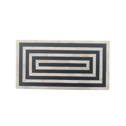 Handmade Customized Bone Inlay Strip Pattern Jewelry Box