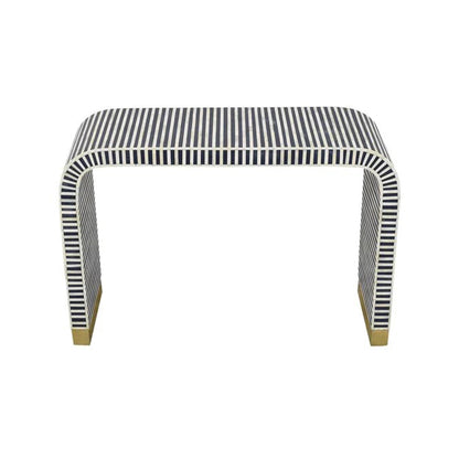 Handmade Customized Bone Inlay Waterfall Console Table