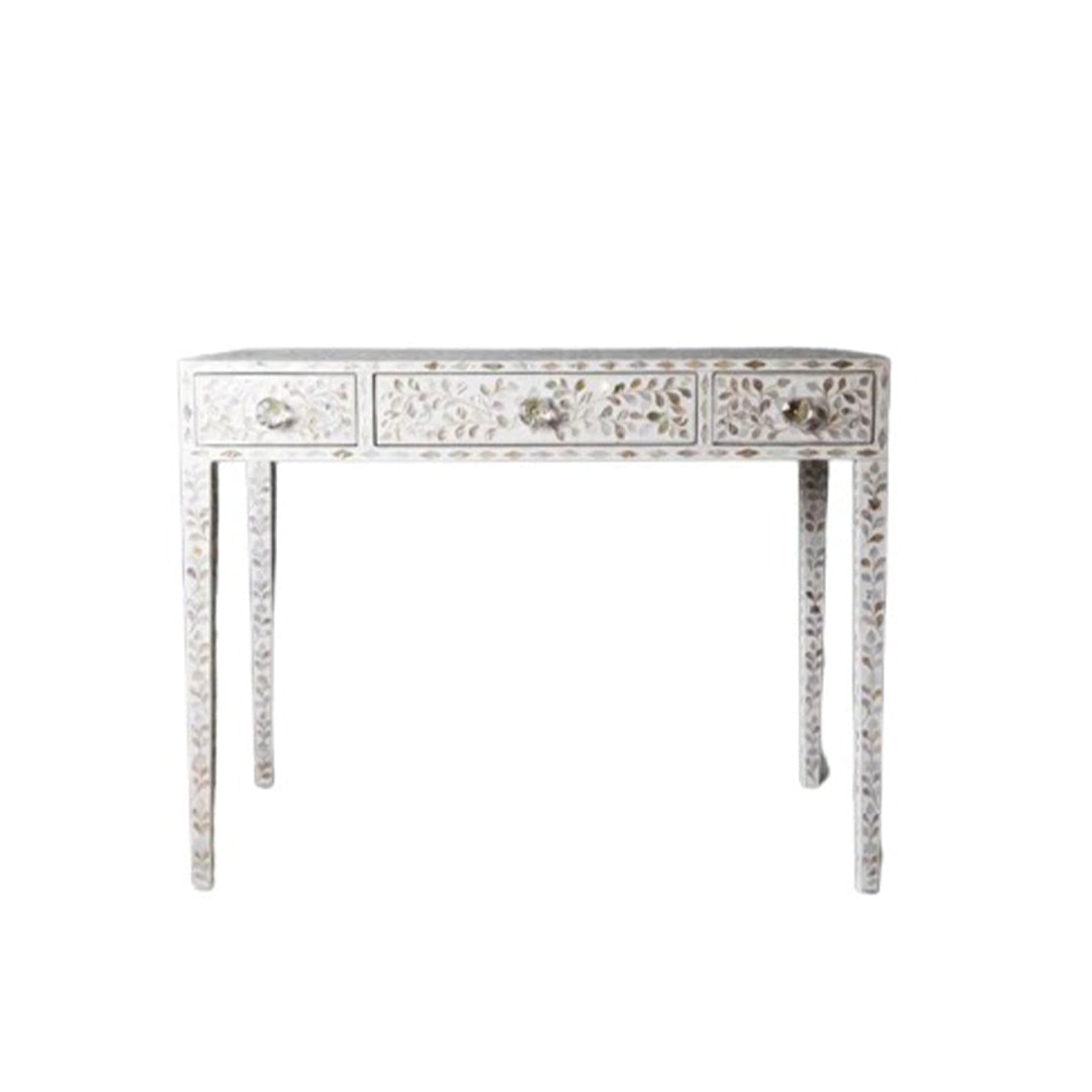 Handmade Customized Mother of Pearl Vanity Console Table