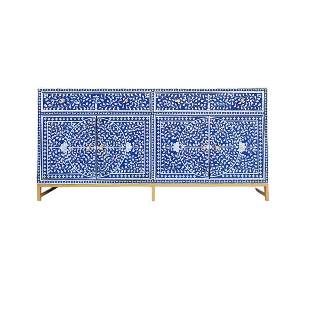Handmade Customized Mother of Pearl Chest of 2 Drawer