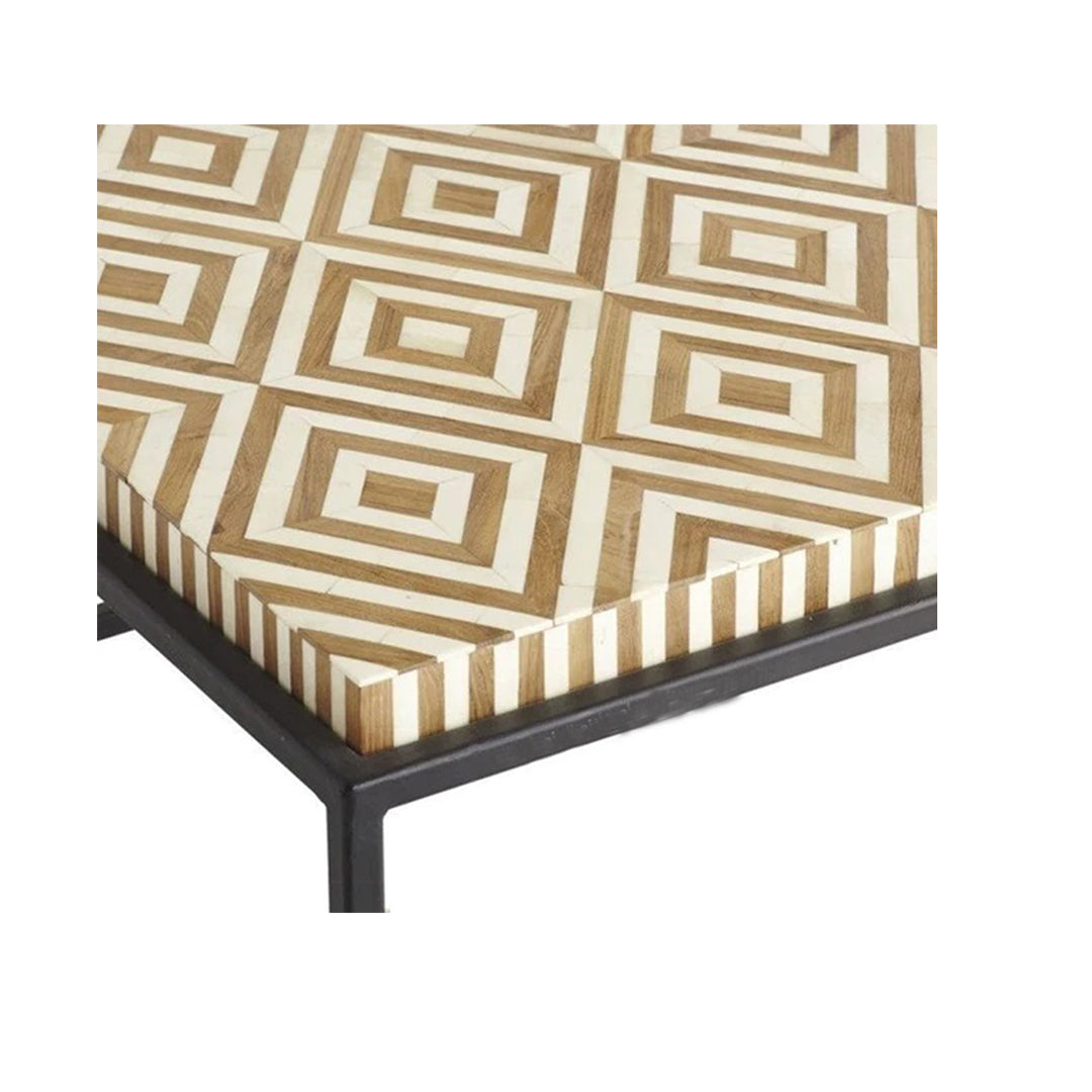 Bone Inlay Coffee Table