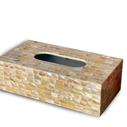 Handmade Mother of Pearl Rectangle Shape Tissue Box