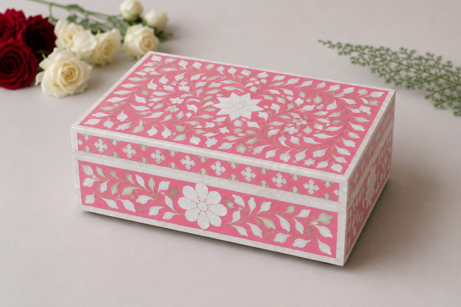 Elegant Floral Inlay Design