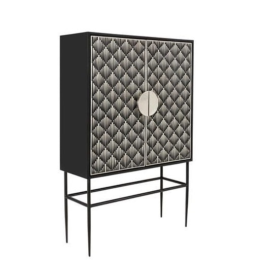 Bone Inlay Customized Handmade Bar Cabinet