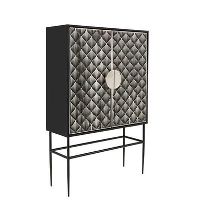 Bone Inlay Customized Handmade Bar Cabinet