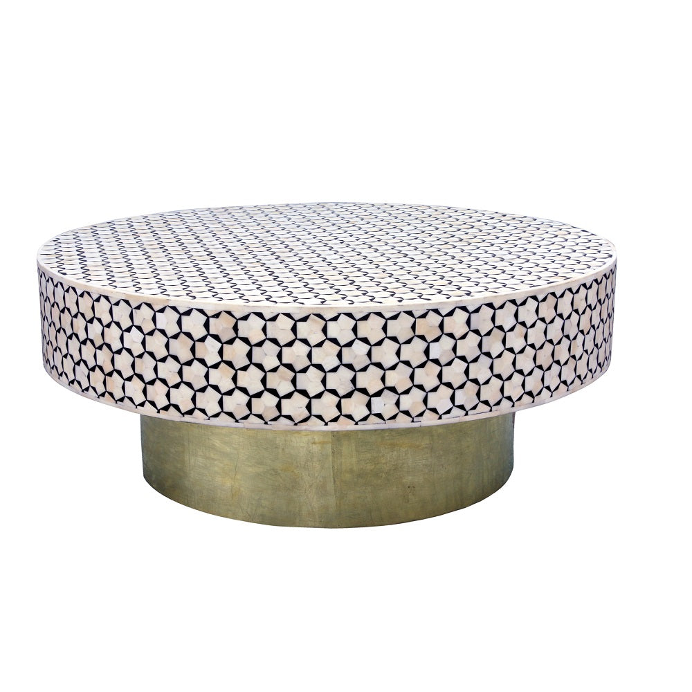 Handmade Customized Bone Inlay Coffee Table