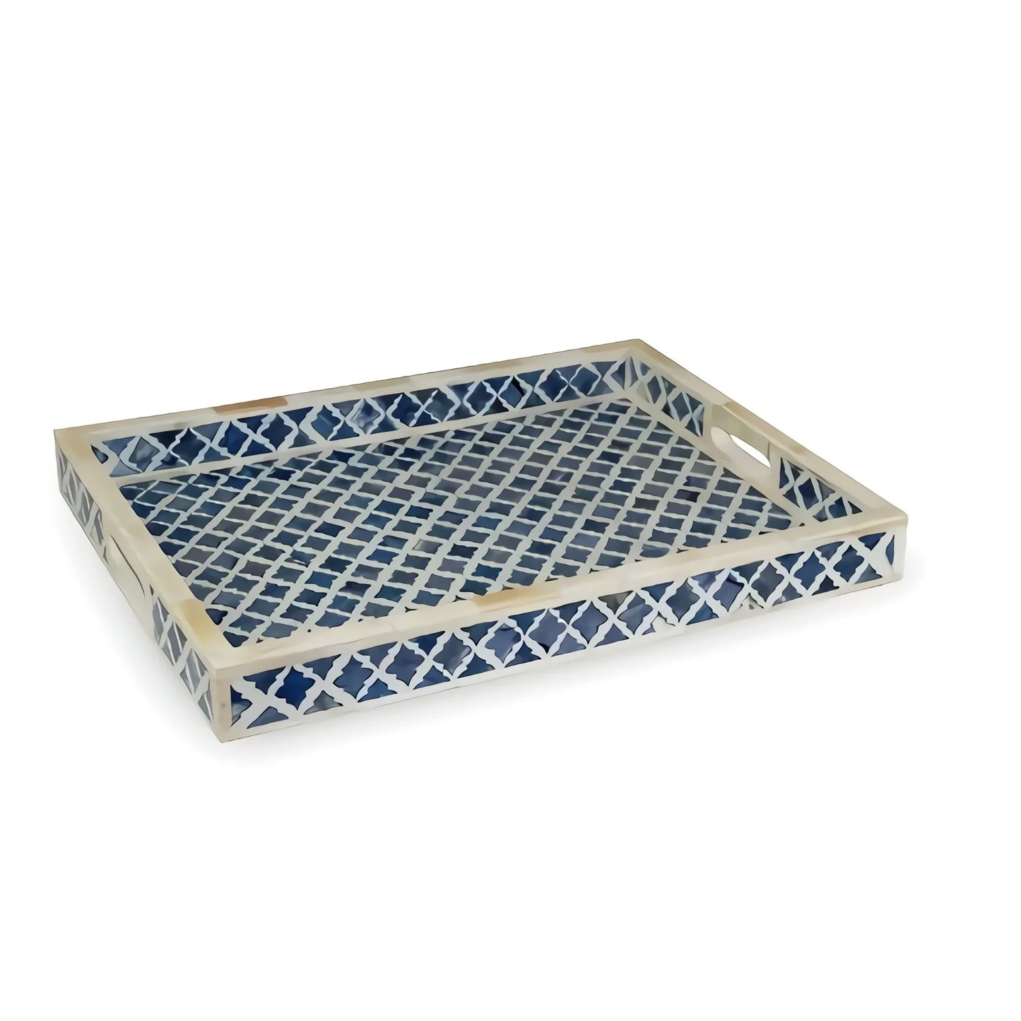 Handmade Bone Inlay Marakkech Pattern Tray