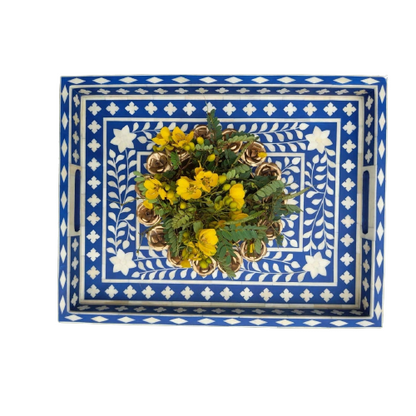 Handmade Bone Inlay Customized Serving Tray