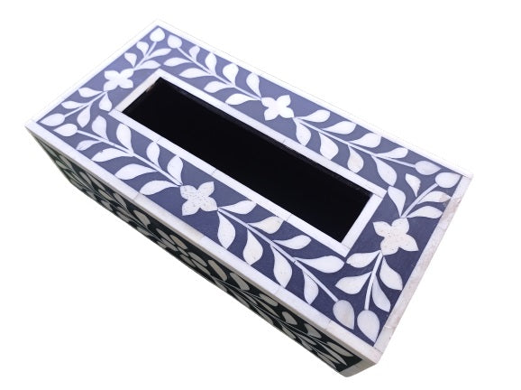 Handmade Customised Bone Inlay Floral Pattern Tissue Paper Box – Bone ...