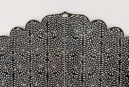 Handmade Customized Bone Inlay Floral Pattern Bed head