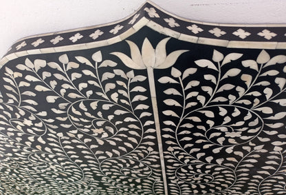 Handmade Customized Bone Inlay Floral Pattern Bed head