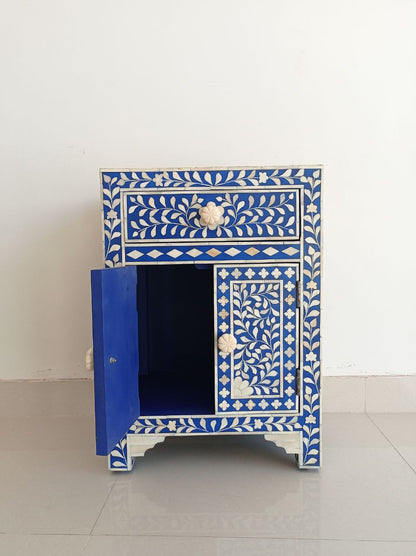 Handmade Customized Bone Inlay Bedside