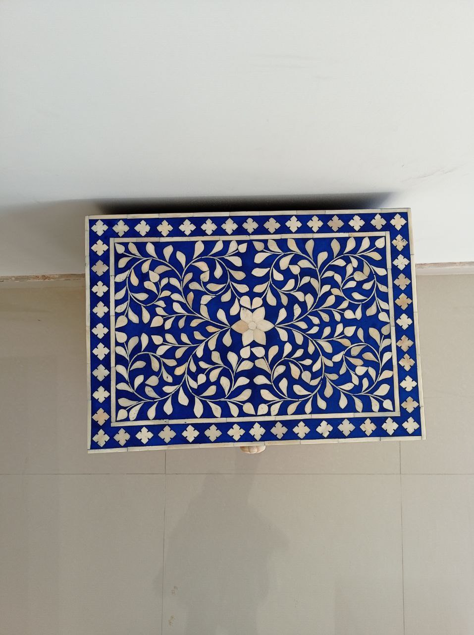 Handmade Customized Bone Inlay Bedside
