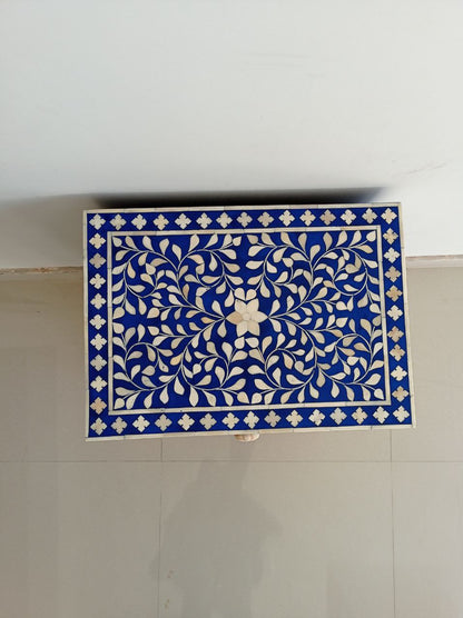 Handmade Customized Bone Inlay Bedside